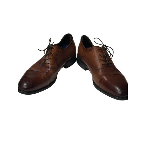 Kenneth Cole Reaction Edge Flex Oxford Shoes Men’s 9.5 Brown Leather - Picture 7 of 9